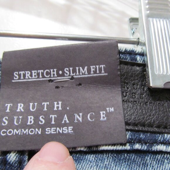 NWT Truth Substance Shorts Mens 48 (46" Actual) ~ Denim Stretch Slim Fit Zippers - Picture 13 of 16
